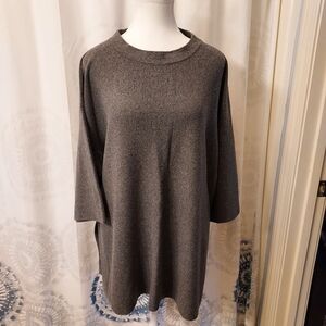 Eileen Fisher Gray Oversized Sweater